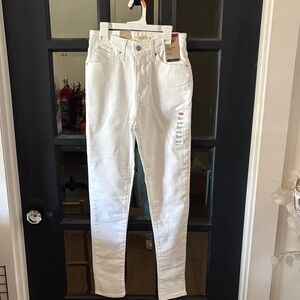 Levi's White High Rise Skinny Jeans